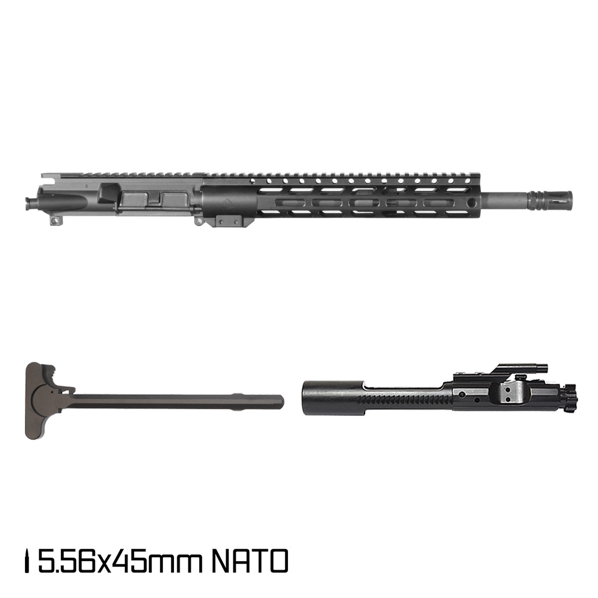 Davidson Defense Darkmatter 14.5-inch Carbine-Gas 1:7 5.56 NATO AR-15 Freefloat M-Lok Handguard Pistol Complete Upper Build