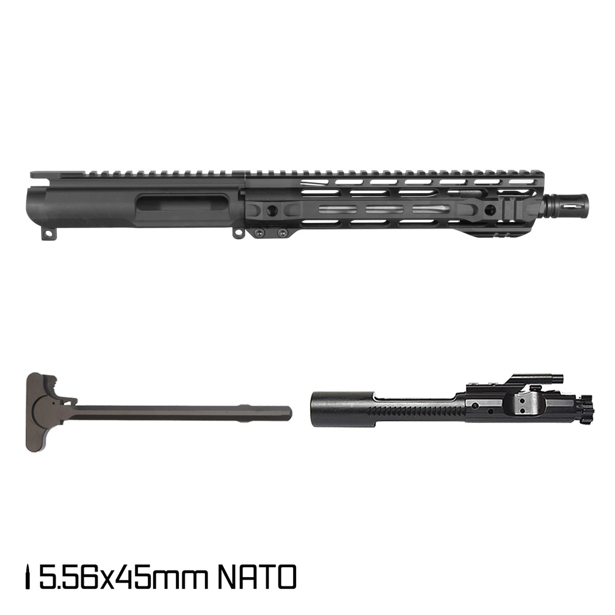 Davidson Defense Overlander 10.5-inch Carbine-Gas 1:7 5.56 NATO AR-15 Freefloat M-Lok Handguard Pistol Complete Upper Build