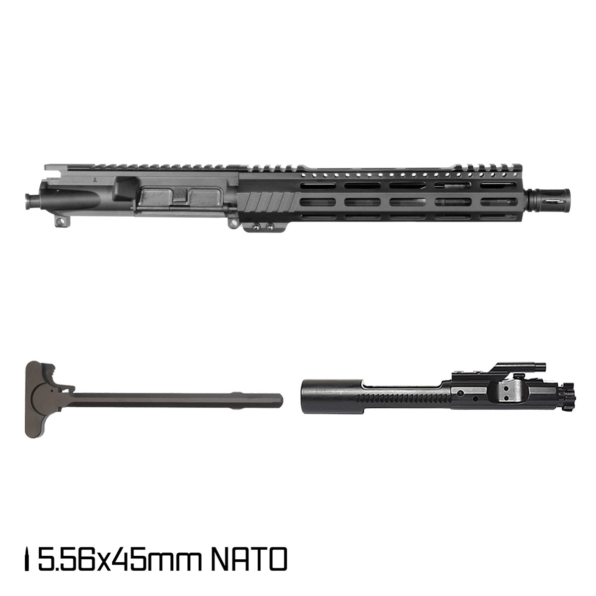 Davidson Defense Aegis Lightweight 10.5-inch Carbine-Gas 1:7 5.56 NATO AR-15 Freefloat M-Lok Handguard Pistol Complete Upper Build