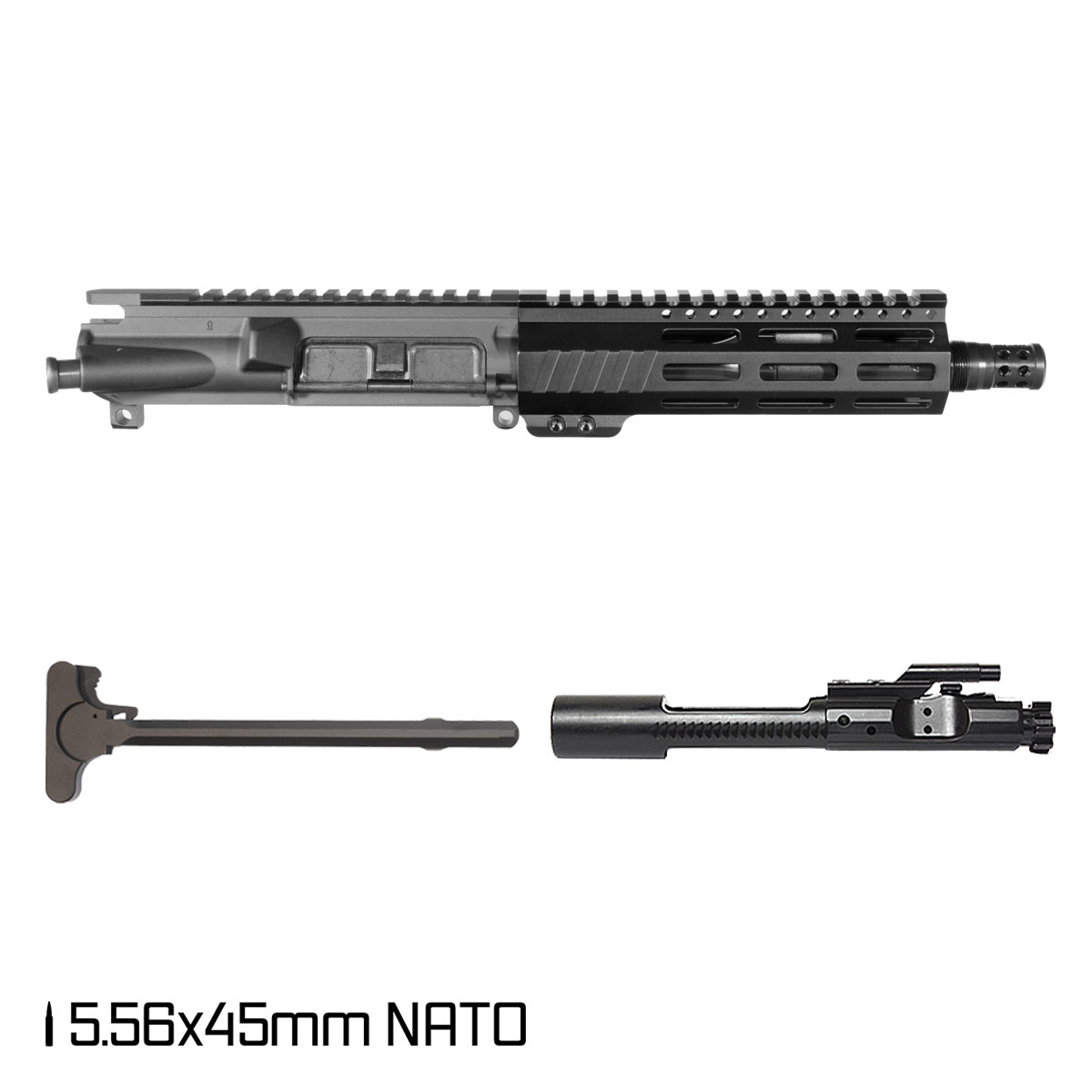 Davidson Defense Aegis w/ DTT Plan B Radial Brake 7.5-inch Pistol-Gas 1:7 5.56 NATO AR-15 Freefloat M-Lok Handguard Pistol Complete Upper Build