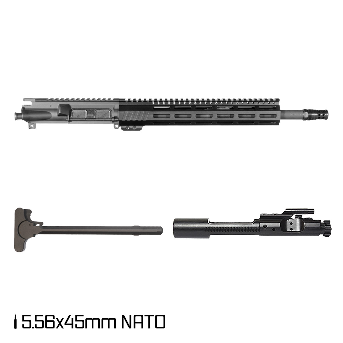 Davidson Defense Aegis w/ DTT Plan B Radial Brake 14.5-inch Carbine-Gas 1:7 5.56 NATO AR-15 Freefloat M-Lok Handguard Pistol Complete Upper Build