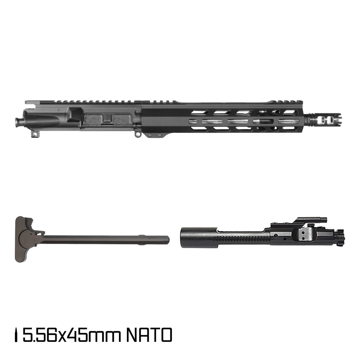 Davidson Defense Trail Man 10.5-inch Carbine-Gas 1:7 5.56 NATO AR-15 Freefloat M-Lok Handguard Pistol Complete Upper Build