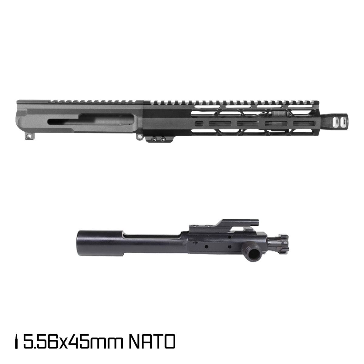 Davidson Defense Ruin 10.5-inch Carbine-Gas 1:8 5.56 NATO AR-15 Freefloat M-Lok Handguard Pistol Complete Upper Build
