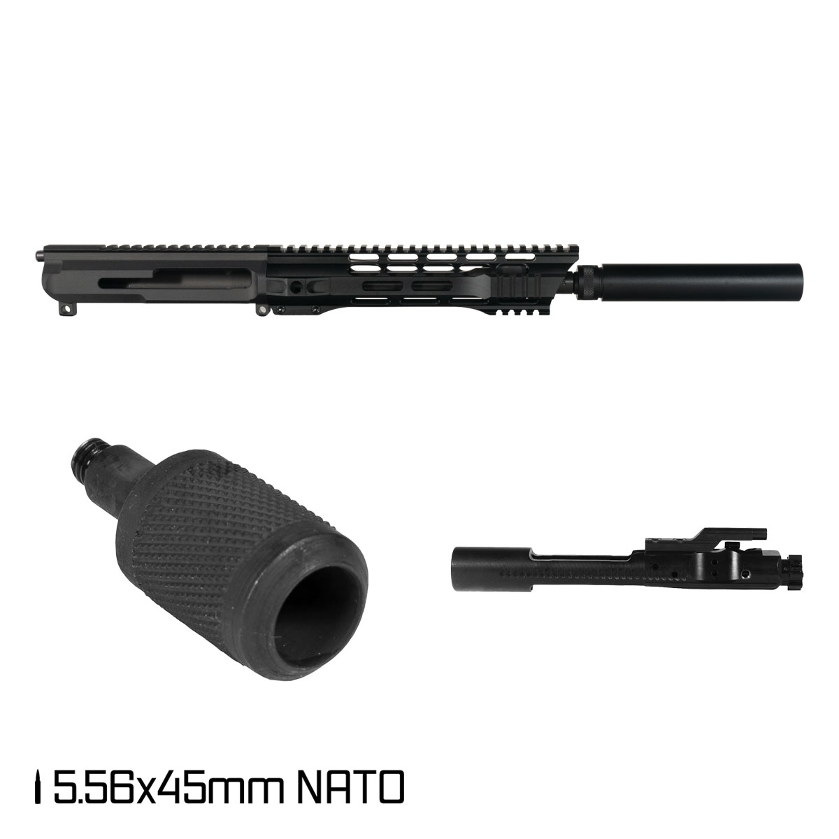 Davidson Defense Renegade 10.5-inch Carbine-Gas 1:7 5.56 NATO AR-15 Freefloat M-Lok Handguard Pistol Complete Upper Build