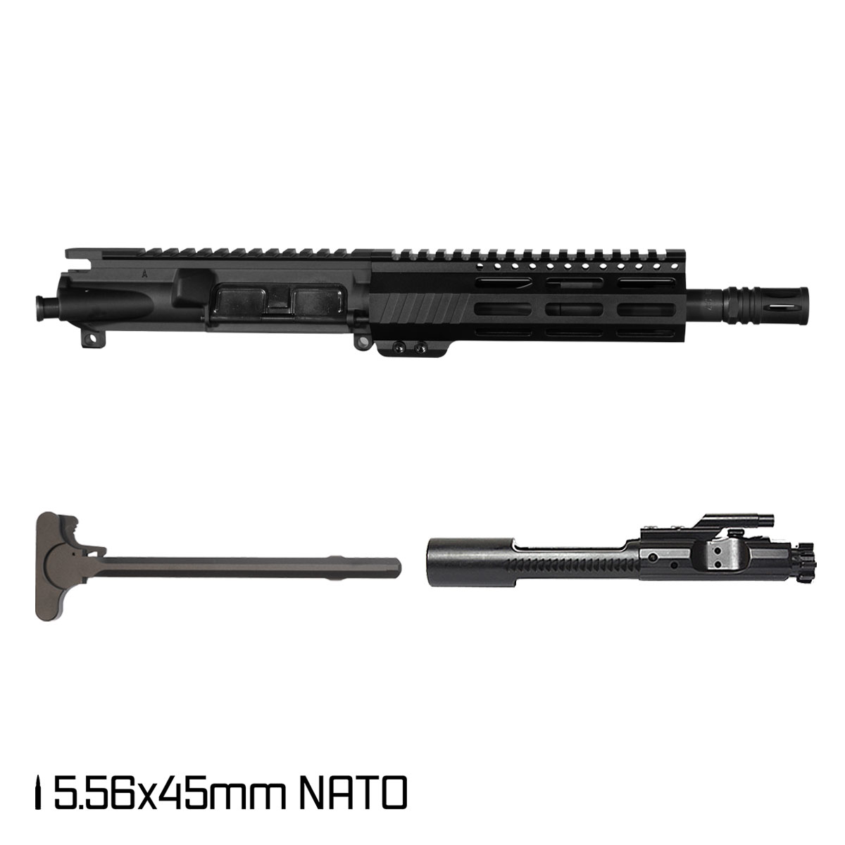 Davidson Defense Commandant 8.5-inch Pistol-Gas 1:7 5.56x45mm NATO AR-15 Freefloat M-Lok Handguard Pistol Complete Upper Build