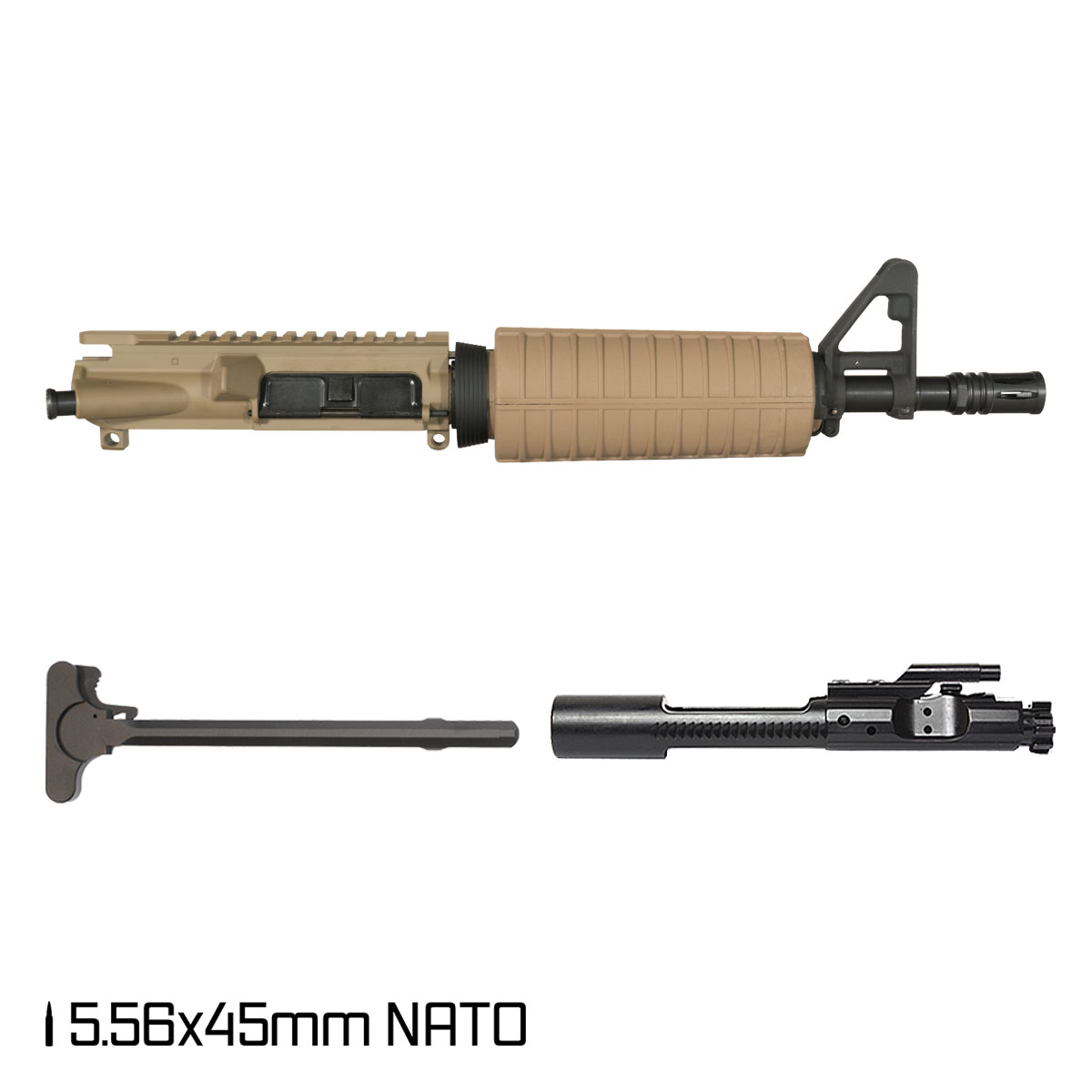 Davidson Defense Dune 10.5-inch Carbine-Gas 5.56 NATO AR-15 Drop-In Handguard Pistol Complete Upper Build
