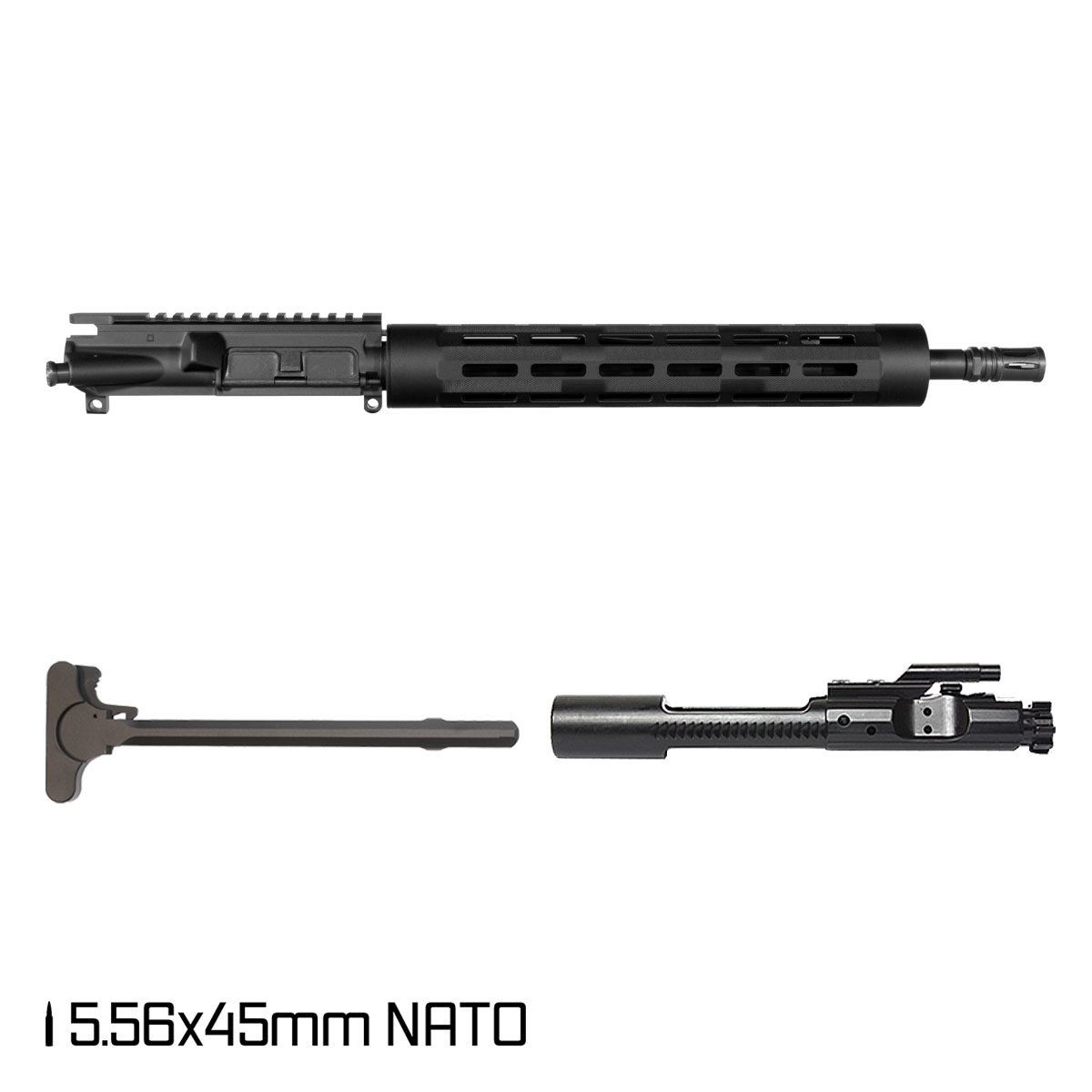 Davidson Defense Lawman's Decree 14.5-inch Mid-Gas 1:7 5.56 NATO AR-15 Tubular M-Lok Pistol Complete Upper Build