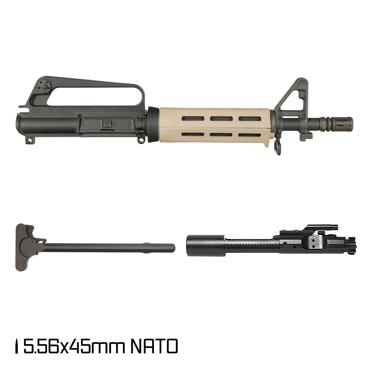 Davidson Defense Dust Devil 10.5-inch 1:8 5.56 NATO AR-15 Drop-In M-Lok Handguard Pistol Complete Upper Build