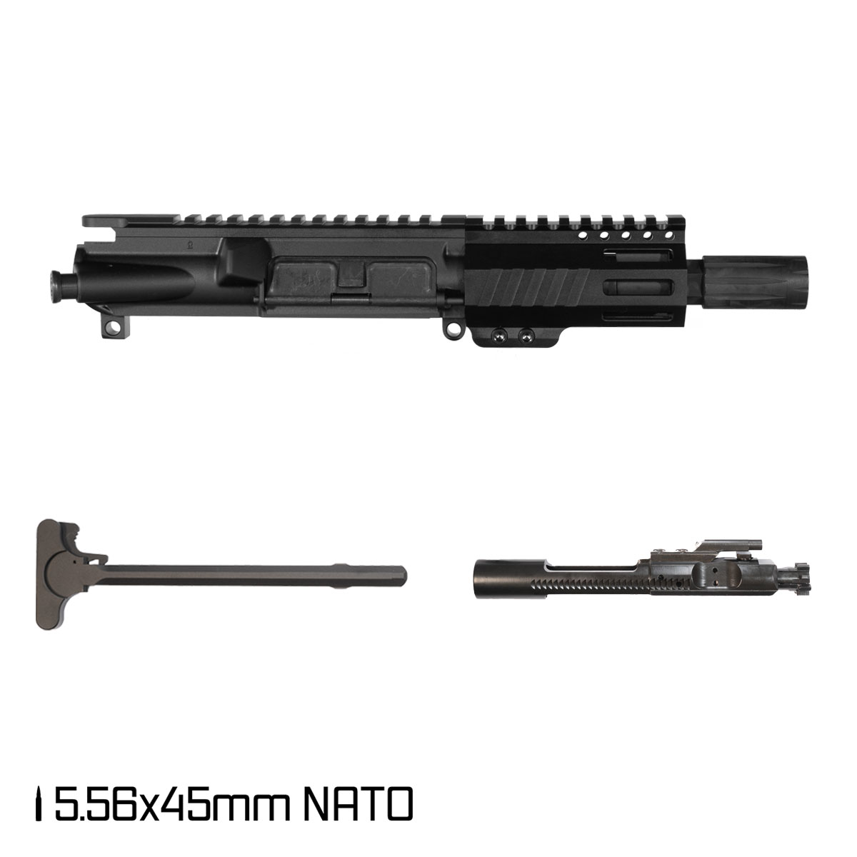 Davidson Defense Aegis 4.5-inch Micro-Gas 1:7 5.56 NATO AR-15 M-Lok Handguard Pistol Complete Upper Build