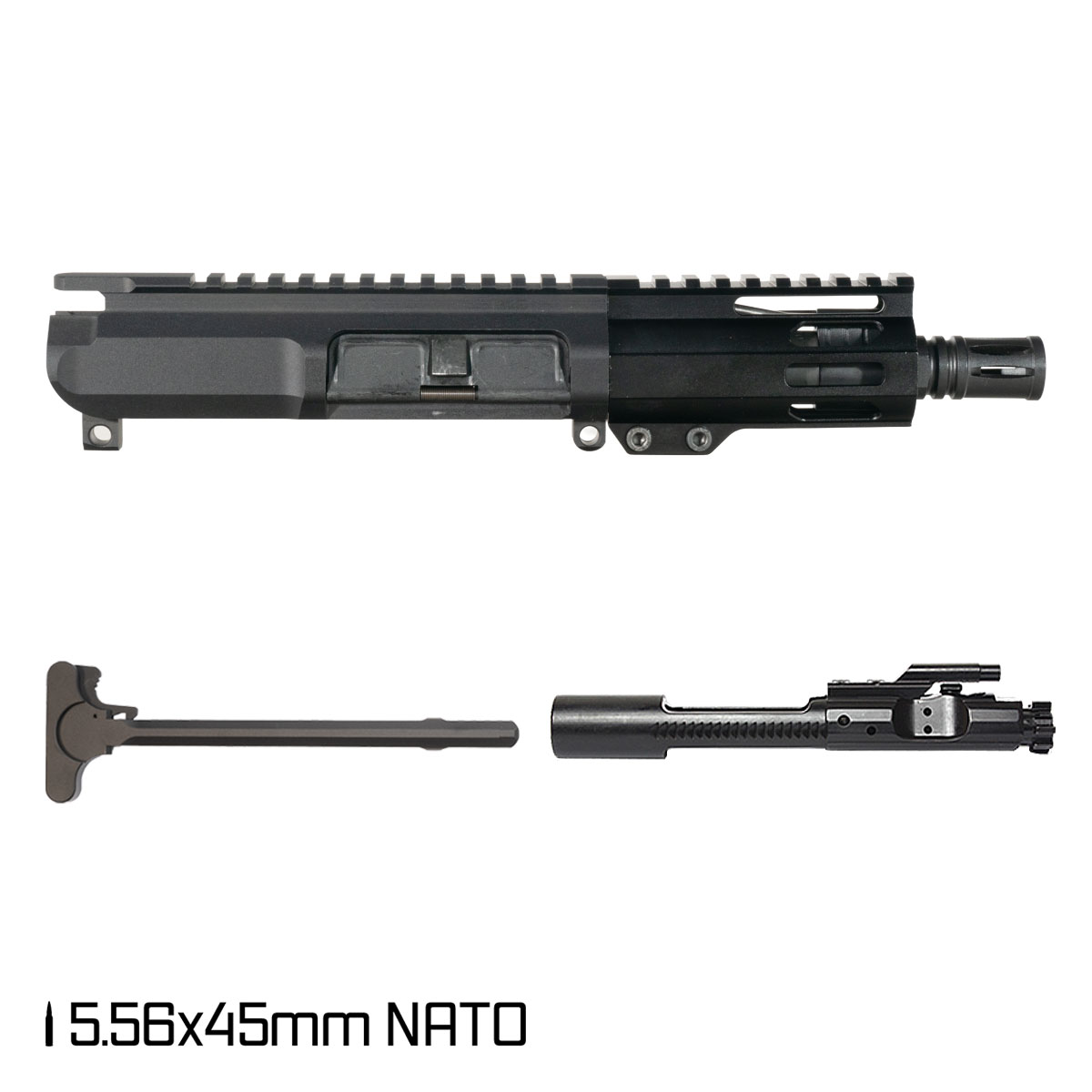 Davidson Defense Privateer 4.5-inch Micro-Gas 1:7 5.56 NATO AR-15 M-Lok Pistol Complete Upper Build