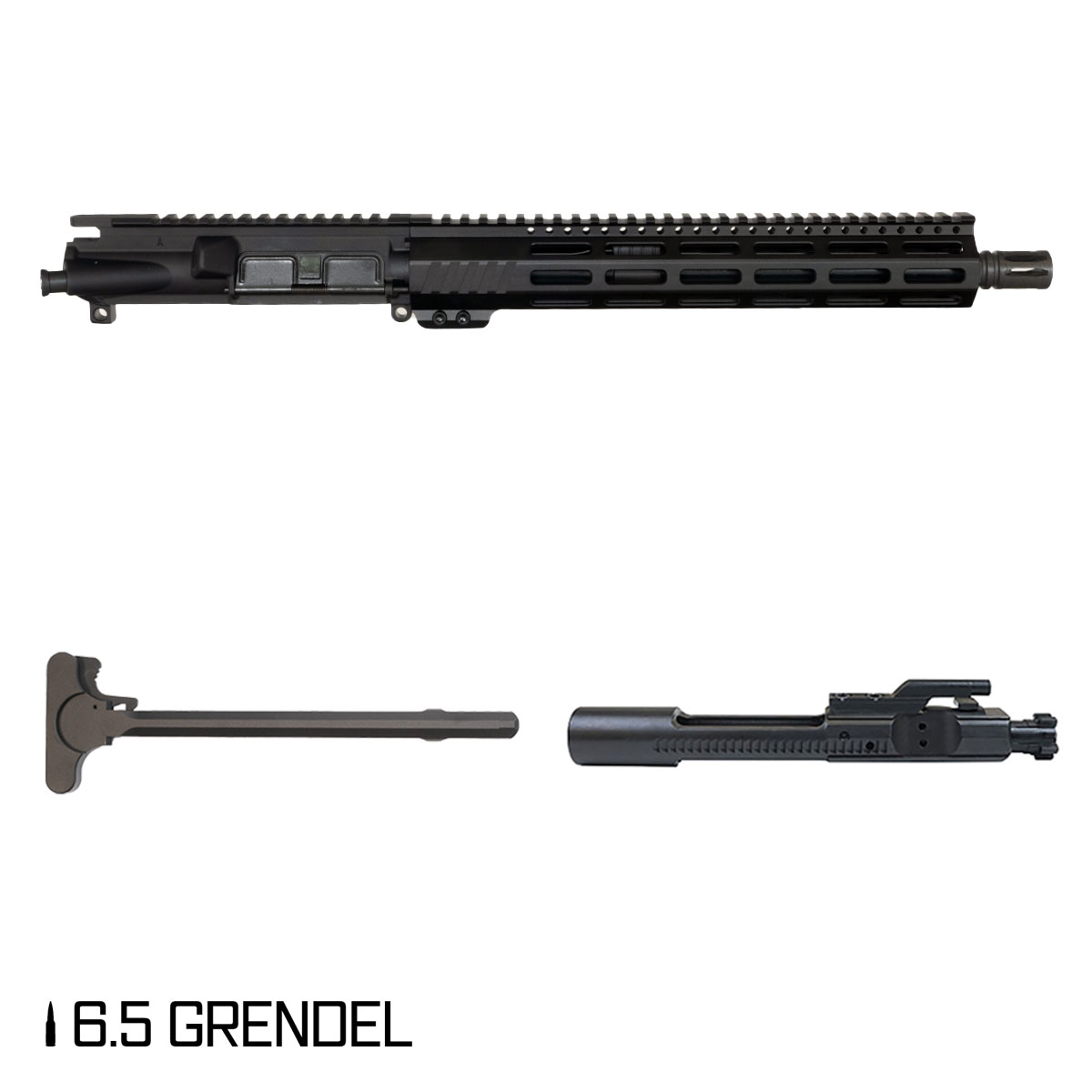 Davidson Defense Aegis 12.5-inch Carbine-Gas 1:8 6.5 Grendel AR-15 Freefloat M-Lok Handguard Pistol Complete Upper