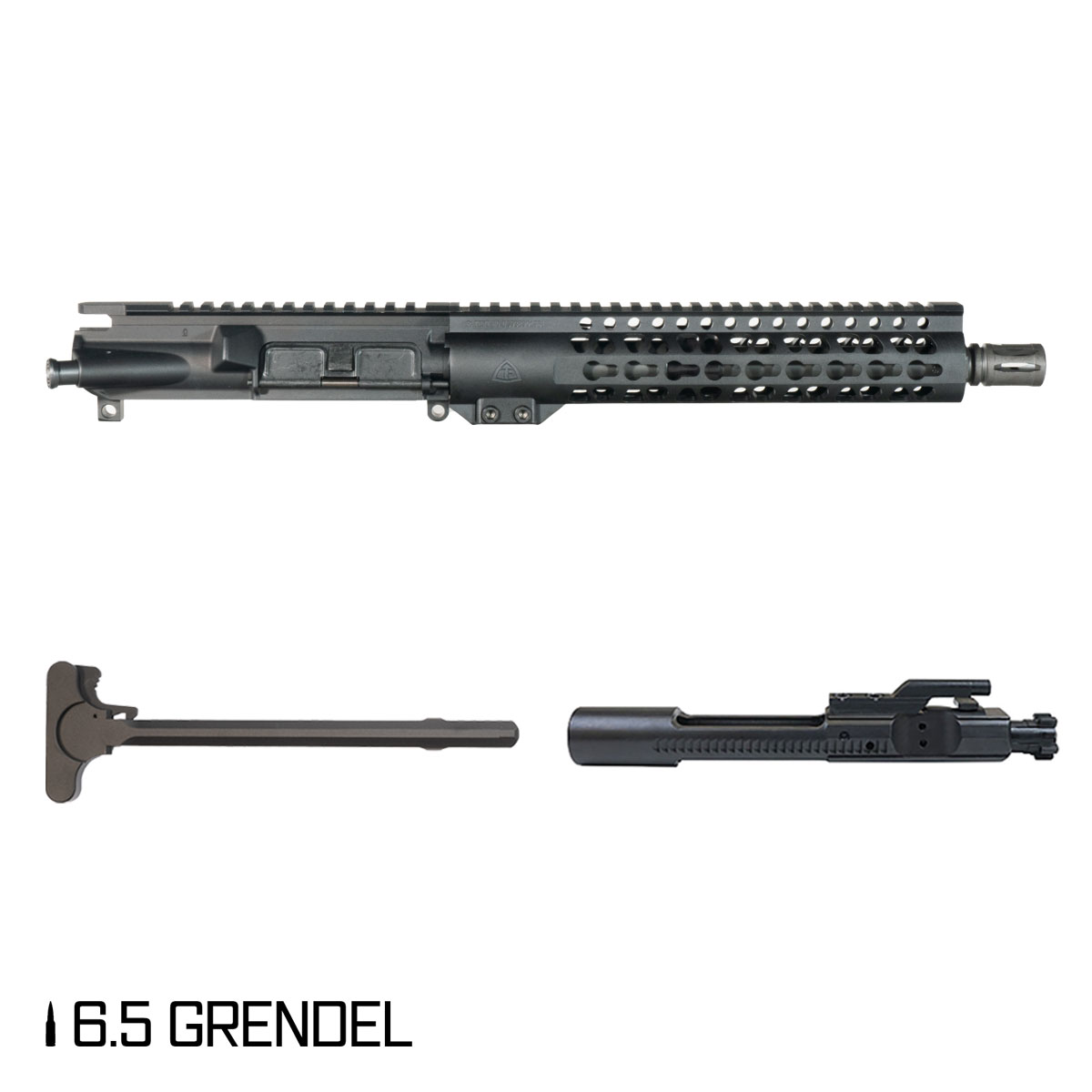 Davidson Defense Warden Patrol 10.5-inch Pistol-Gas 1:8 6.5 Grendel AR-15 Freefloat Keymod Handguard Pistol Complete Upper Build