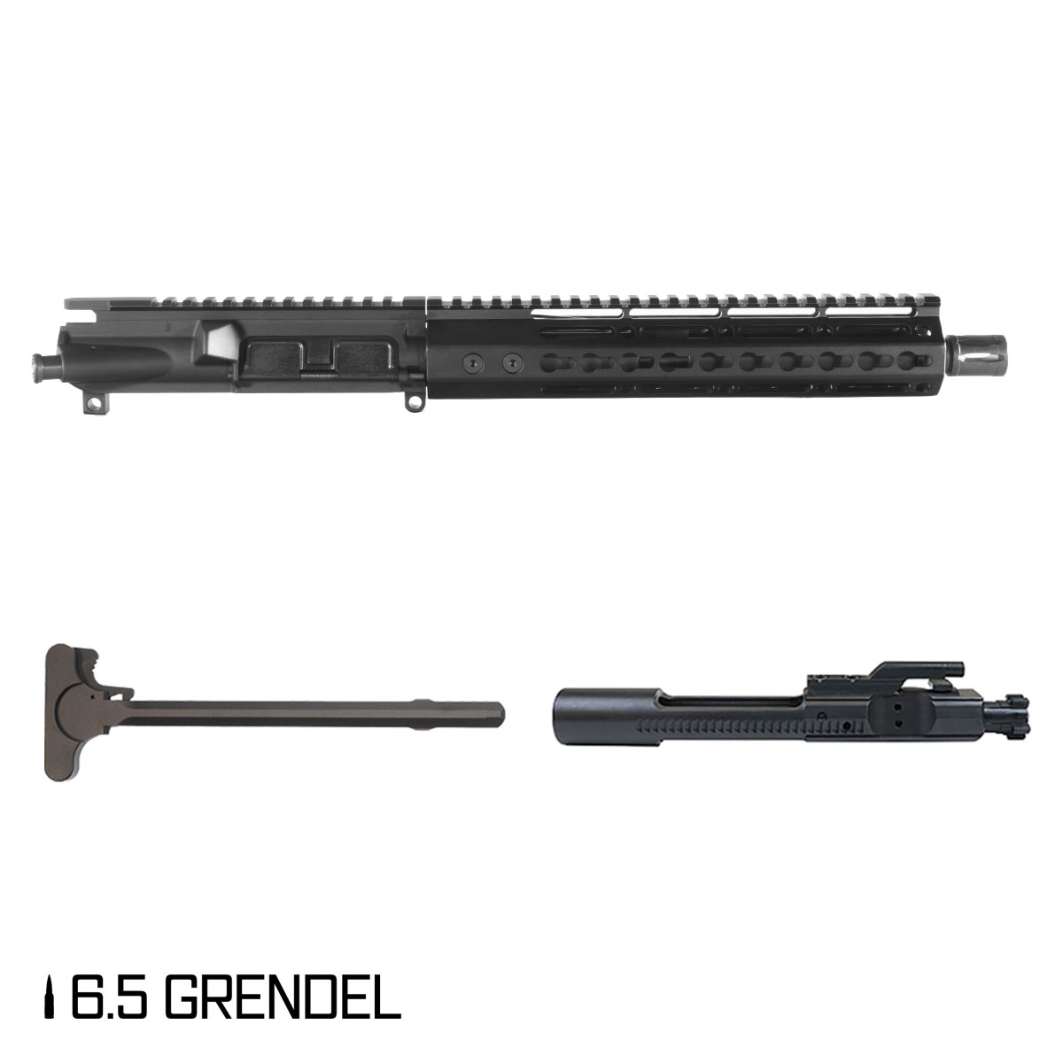 Davidson Defense Warden Duty 10.5-inch Pistol-Gas 1:8 6.5 Grendel AR-15 Freefloat Keymod Handguard Pistol Complete Upper Build
