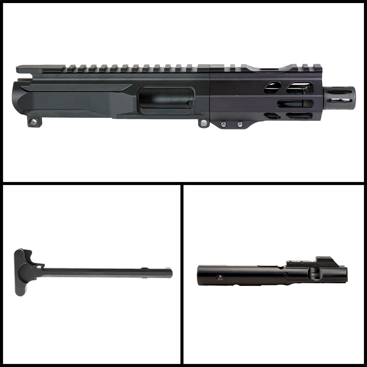 DTT 'X.M.V Gen 1' 4-inch AR-15 9mm Nitride Pistol Complete Upper Build