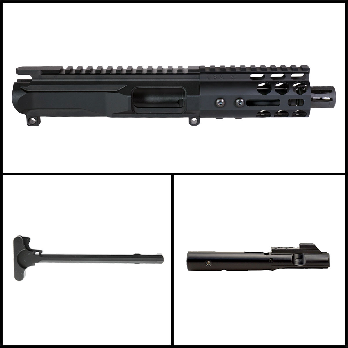 DD 'X.M.V Gen 2' 4-inch AR-15 9mm Nitride  Pistol Complete Upper Build