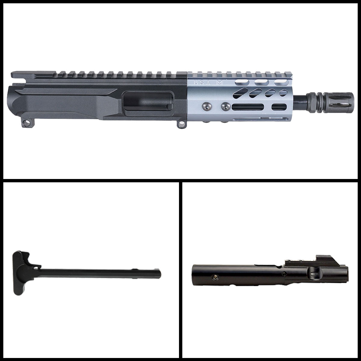 DD 'Mockingbird Gen 1' 6-inch AR-15 9mm Nitride Pistol Complete Upper Build Kit