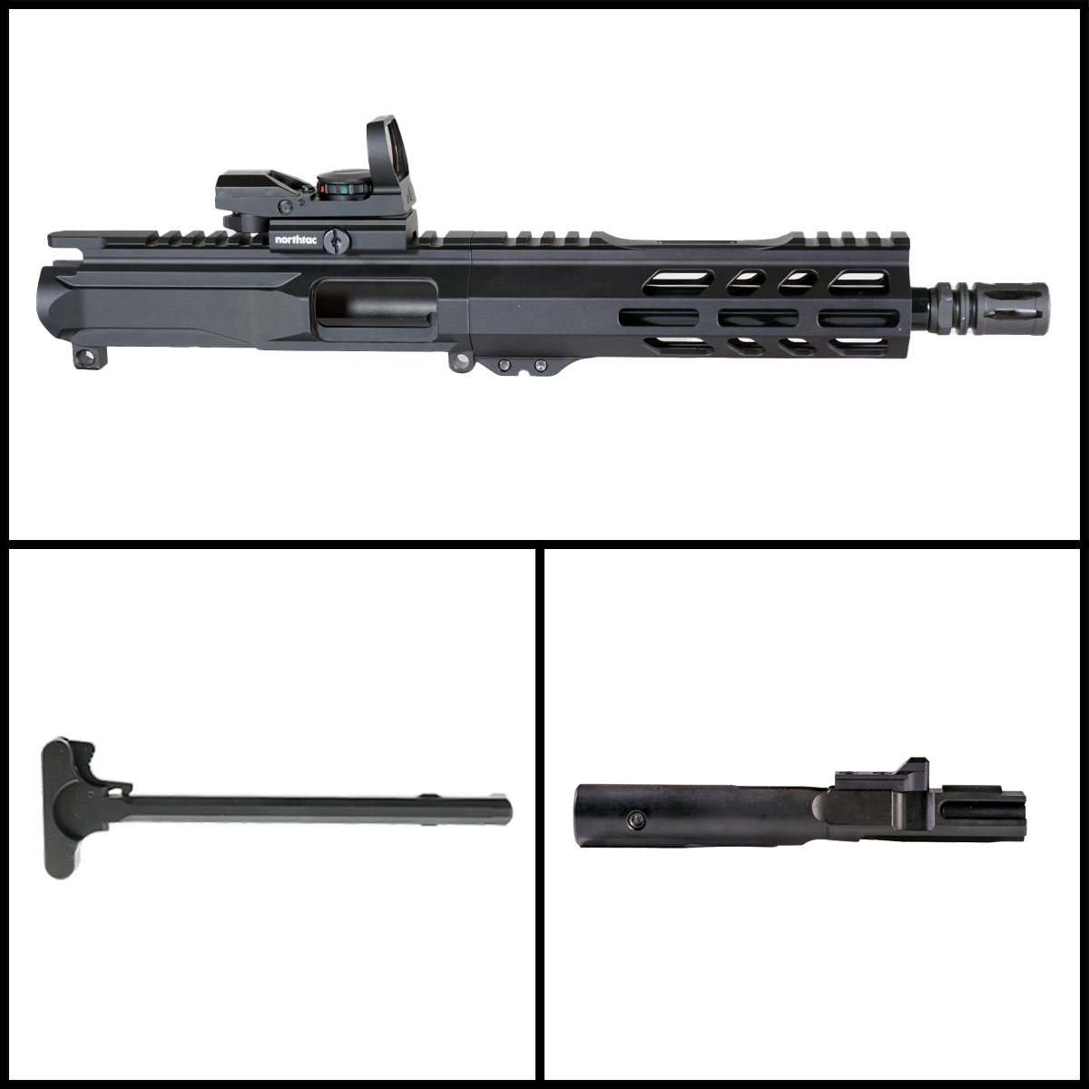DTT 'Eternal Night Gen 1 w/ MVR' 8.5-inch AR-15 9mm Nitride Pistol Complete Upper Build Kit