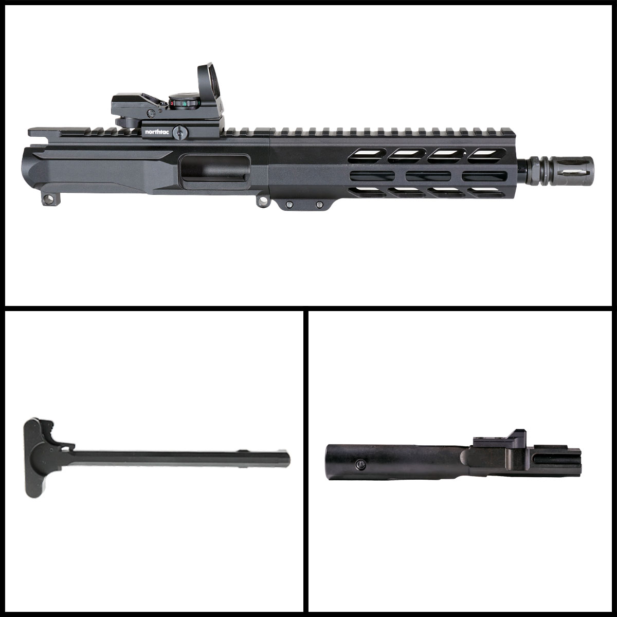 OTD 'Eternal Night Gen 2 w/ MVR' 8.5-inch AR-15 9mm Nitride Pistol Complete Upper Build Kit
