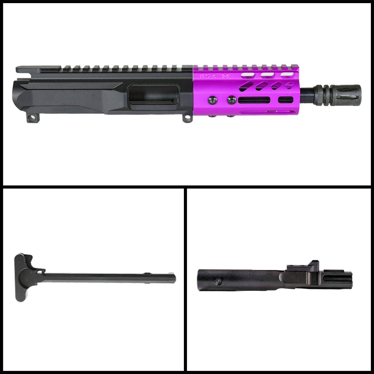Davidson Defense 'Lightshow Micro - Purple' 6-inch AR-15 9mm Nitride  Pistol Complete Upper Build