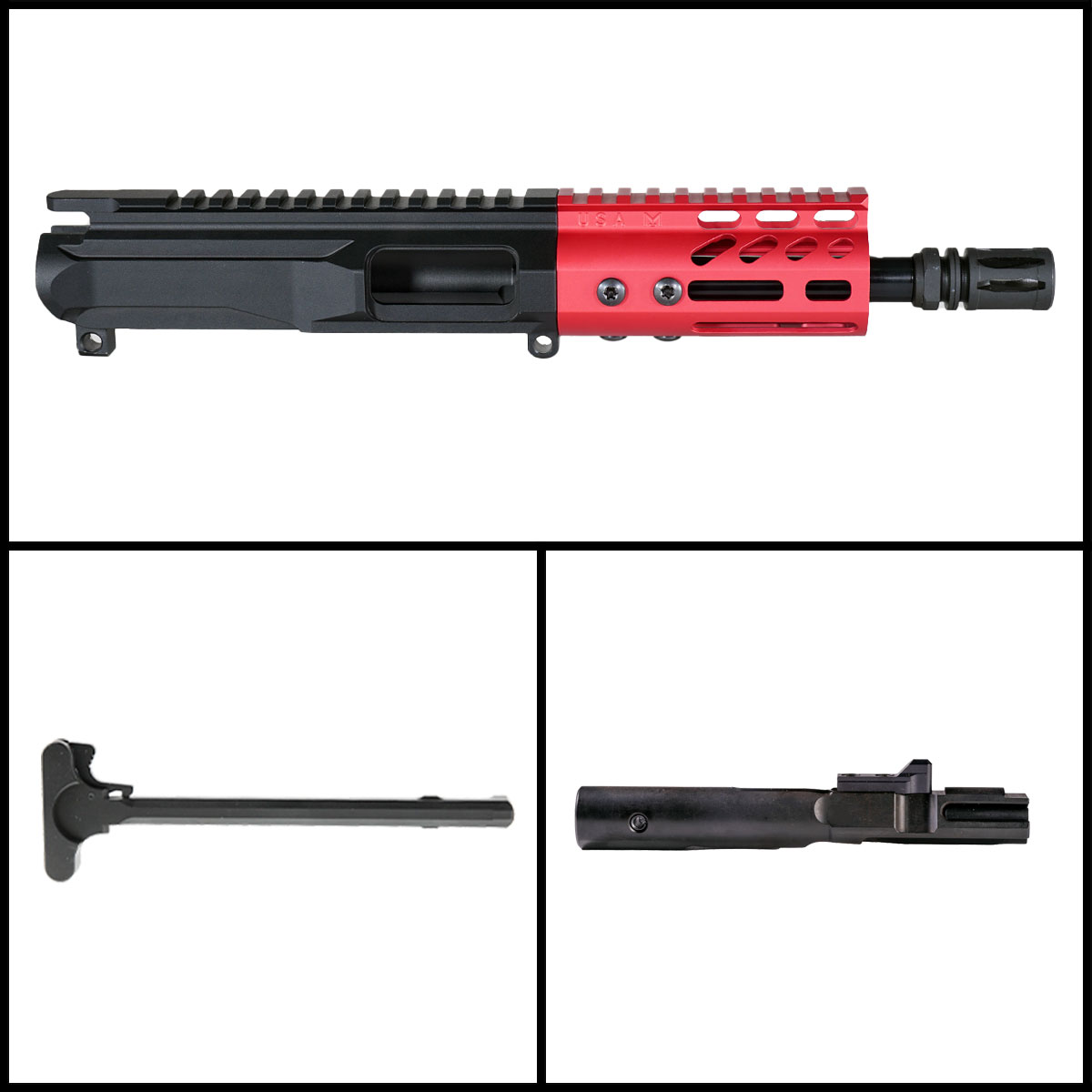 Davidson Defense 'Lightshow Micro - Red' 6-inch AR-15 9mm Nitride  Pistol Complete Upper Build