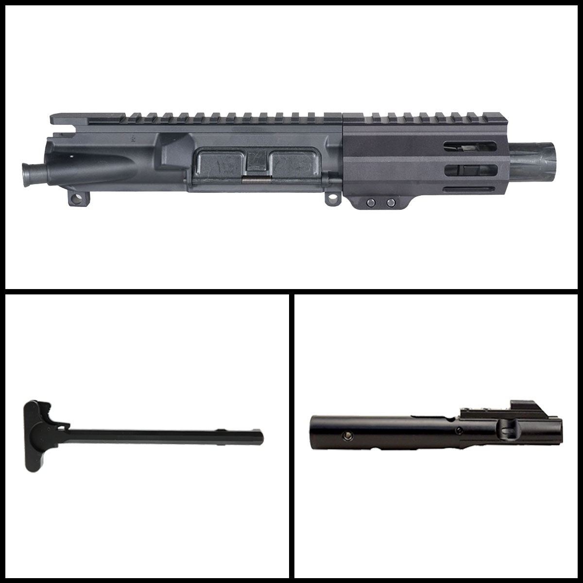 'Scout' 4-inch AR-15 9mm Nitride Pistol Complete Upper Build