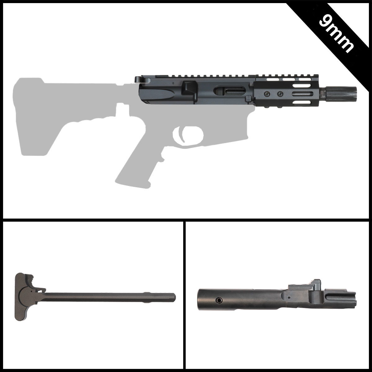  Preassembled - Davidson Defense Vapor Trails 5-inch AR-15 9MM Pistol Complete Upper