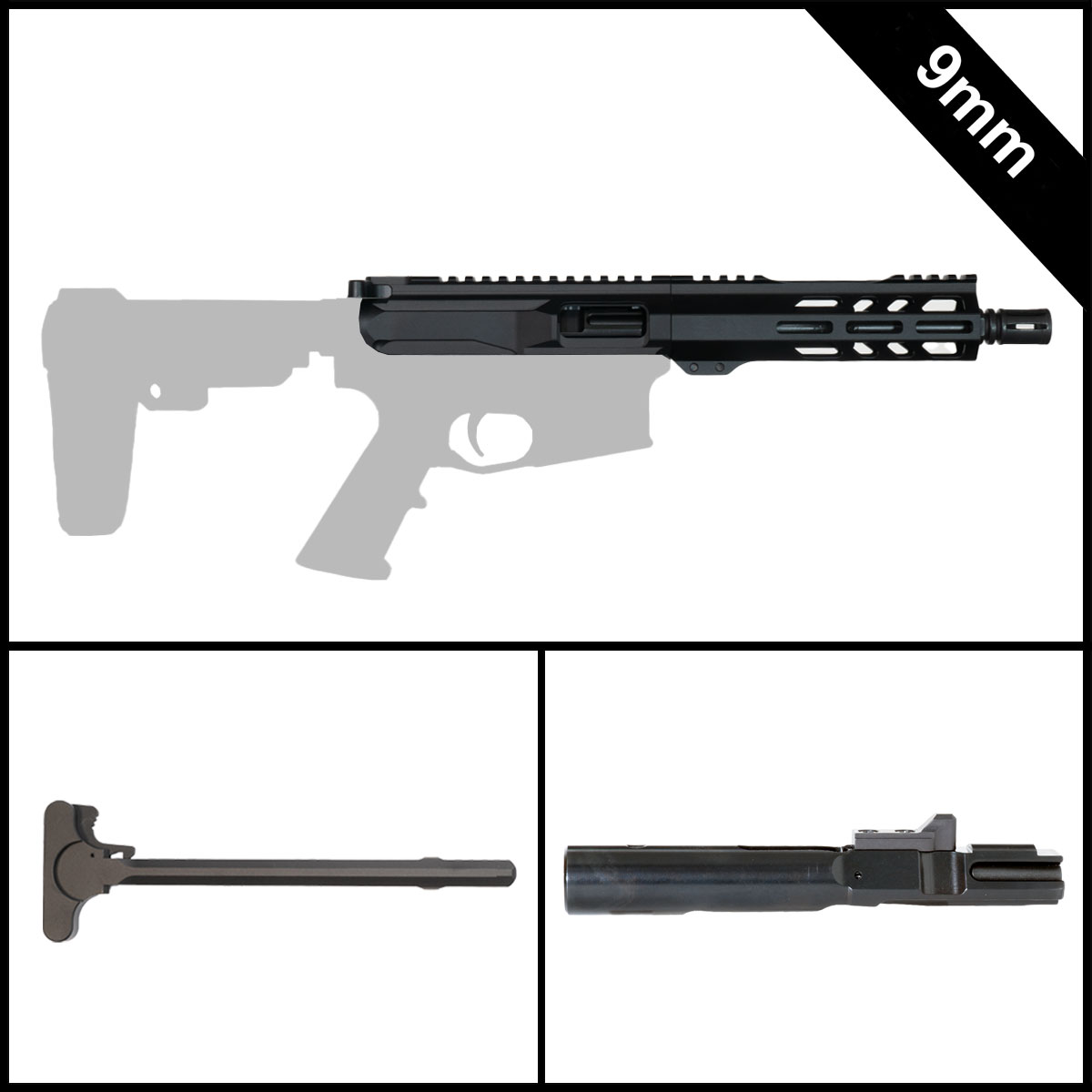 Davidson Defense Cold Vow 7.5-inch AR-15 9MM Pistol Complete Upper