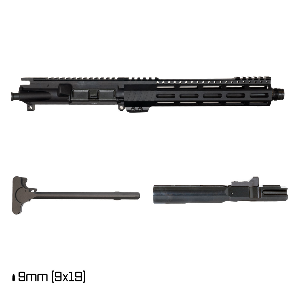 Davidson Defense Aegis Lightweight 11-inch 1:10 9MM AR-9 Freefloat M-Lok Handguard Pistol Complete Upper, Plan B Universal Muzzle Device