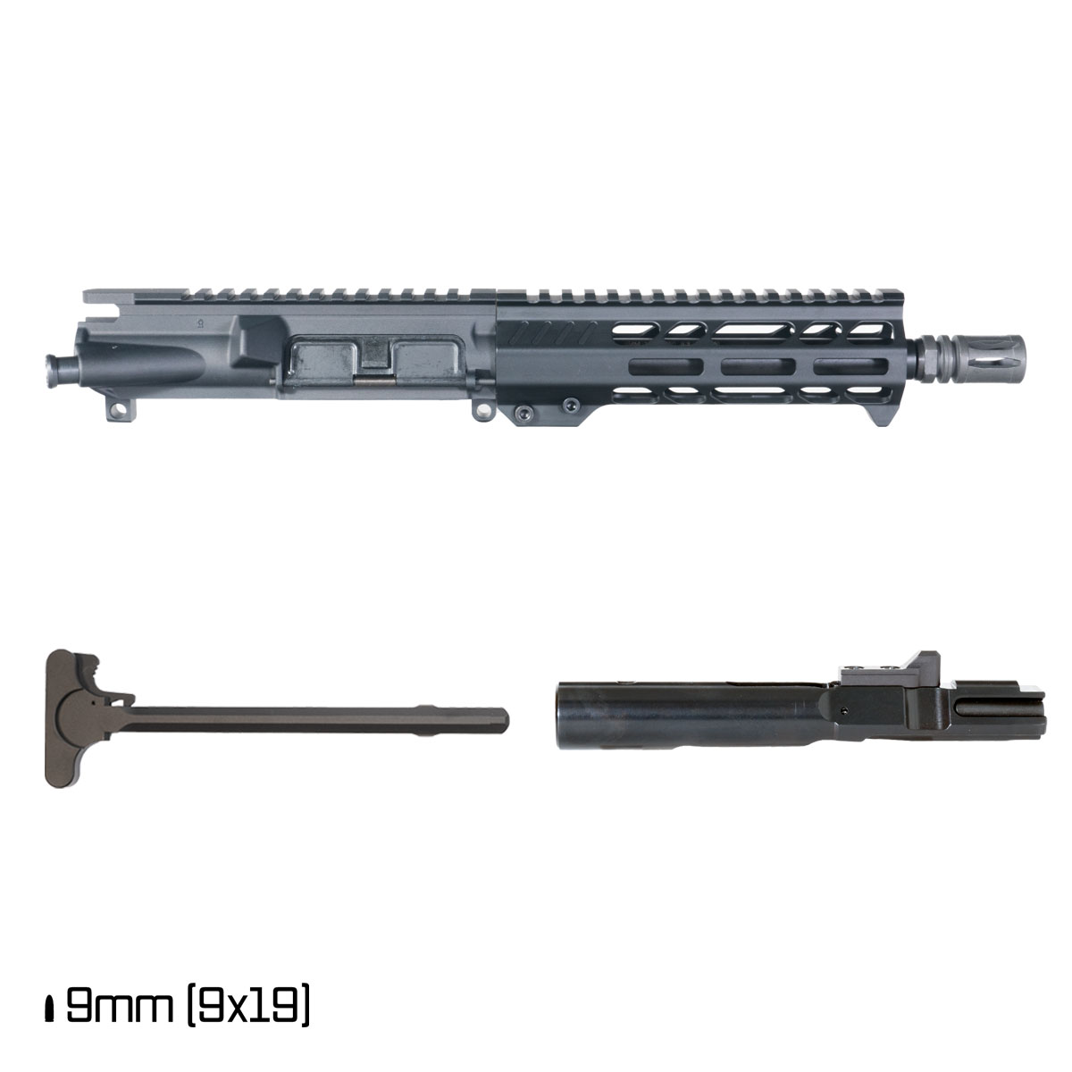 Davidson Defense Recursion 8.3-inch 1:10 9MM AR-15 Freefloat M-Lok Handguard Pistol Complete Upper Build