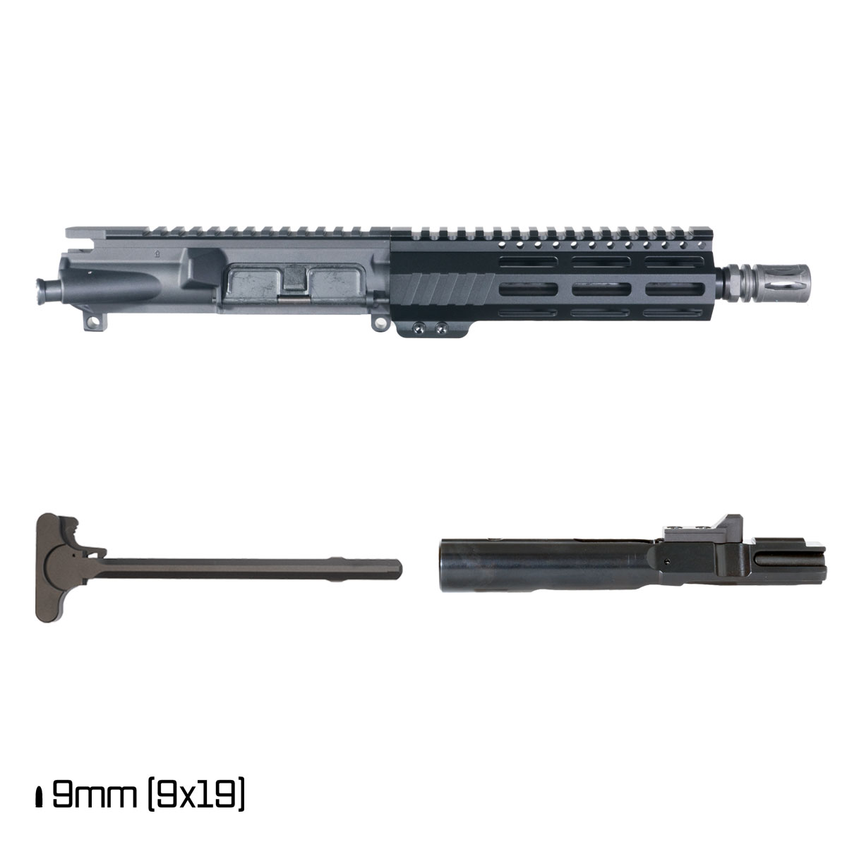 Davidson Defense Aegis 8.3-inch 1:10 9MM AR-15 Freefloat M-Lok Handguard Pistol Complete Upper Build