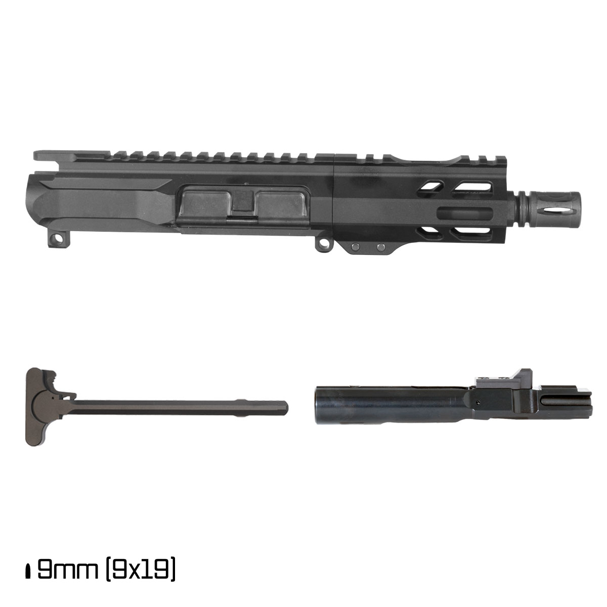 Davidson Defense Ronin Competition 5-inch 1:10 9MM AR-9 Freefloat M-Lok Handguard Pistol Complete Upper Build