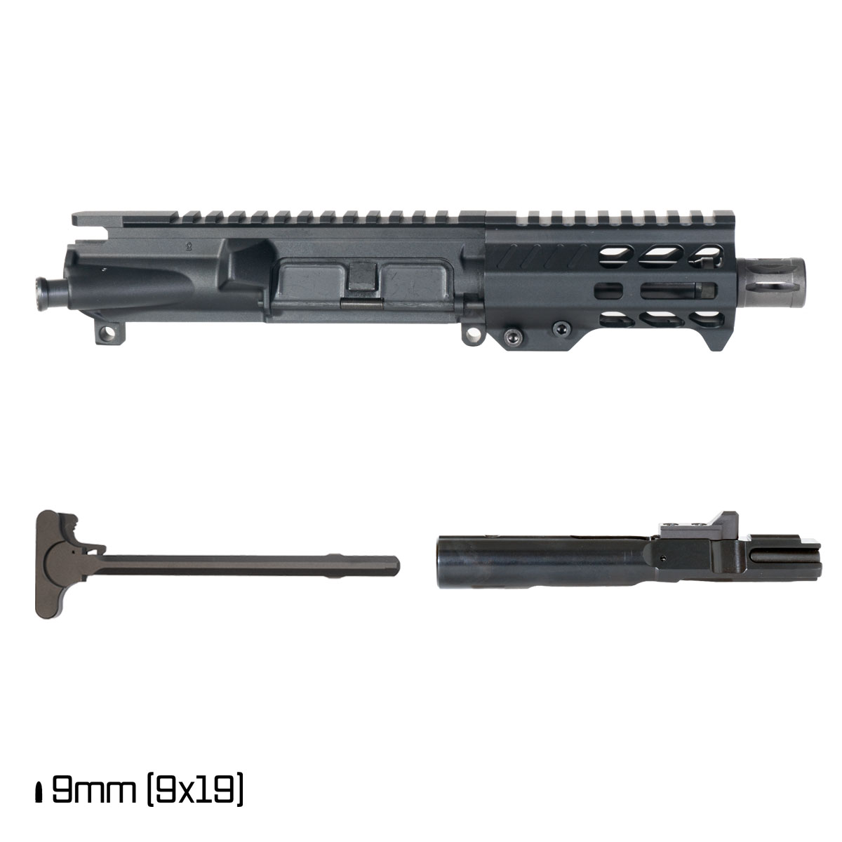 Davidson Defense Harddeck 4.5-inch 1:10 9MM AR-9 Freefloat M-Lok Handguard Pistol Complete Upper Build