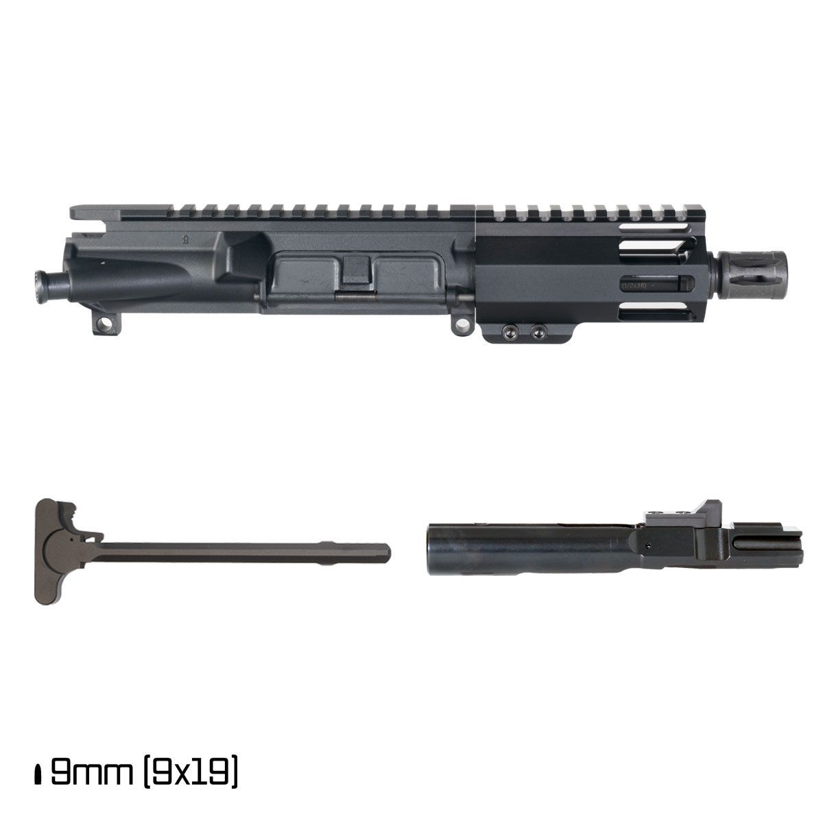 Davidson Defense Power Grid 4.5-inch 1:10 9MM AR-9 Freefloat M-Lok Handguard Pistol Complete Upper Build