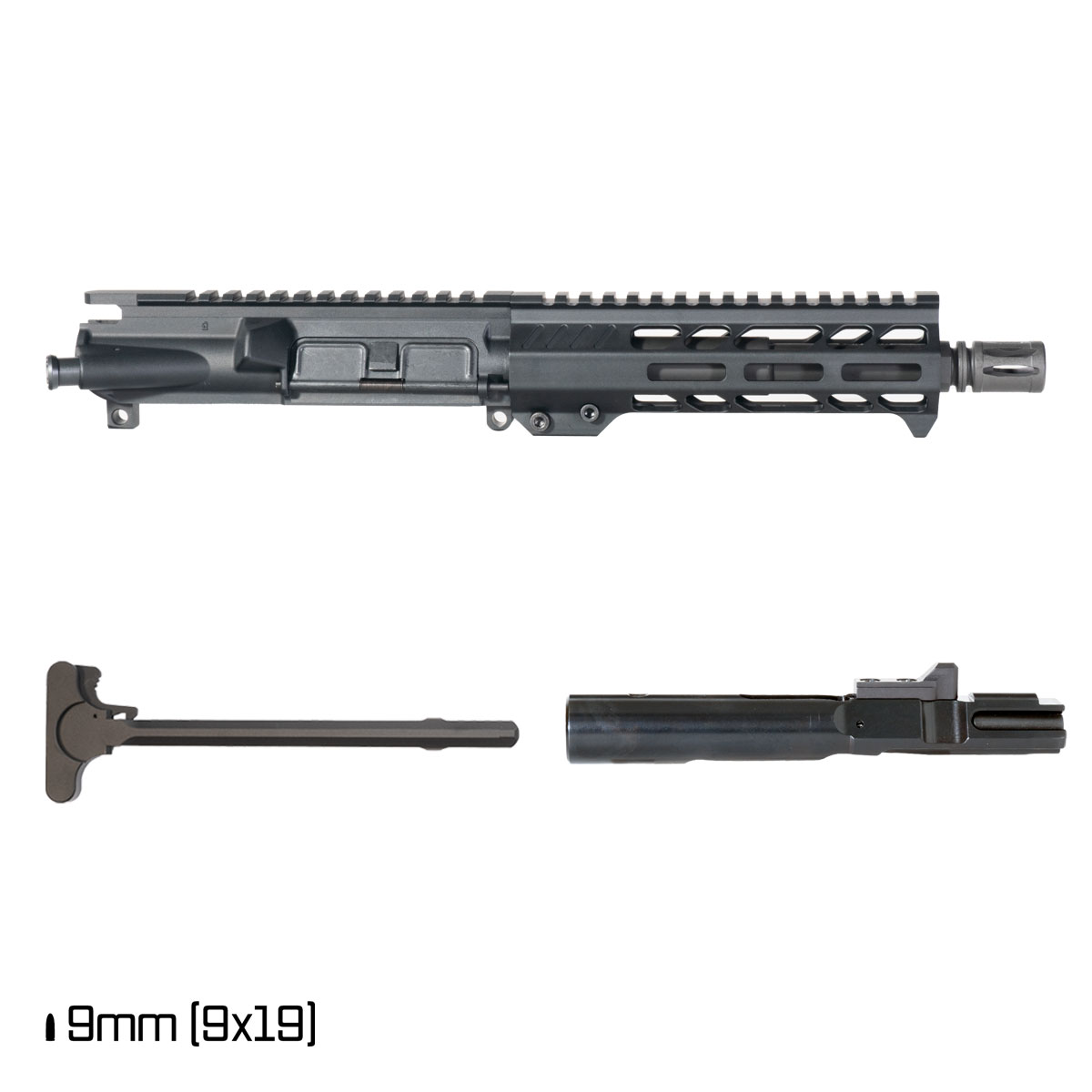 Davidson Defense Backstop 7.5-inch 1:10 9MM AR-9 Freefloat M-Lok Handguard Pistol Complete Upper Build