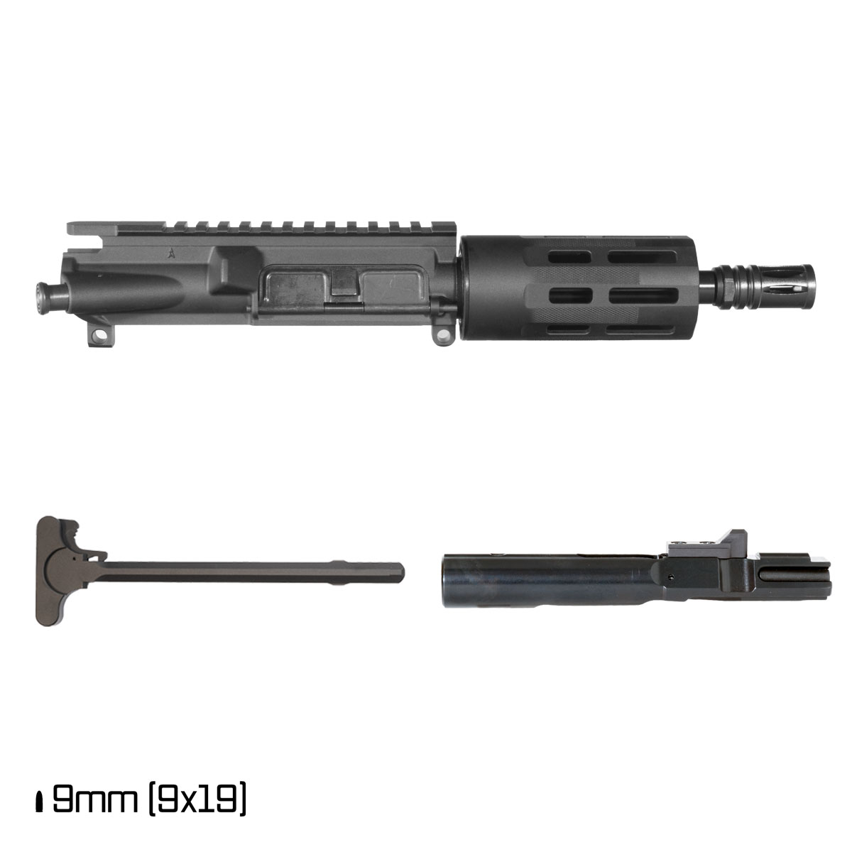 Davidson Defense Blackreach 6-inch 1:10 9MM AR-9 Freefloat Tubular M-Lok Handguard Pistol Complete Upper Build