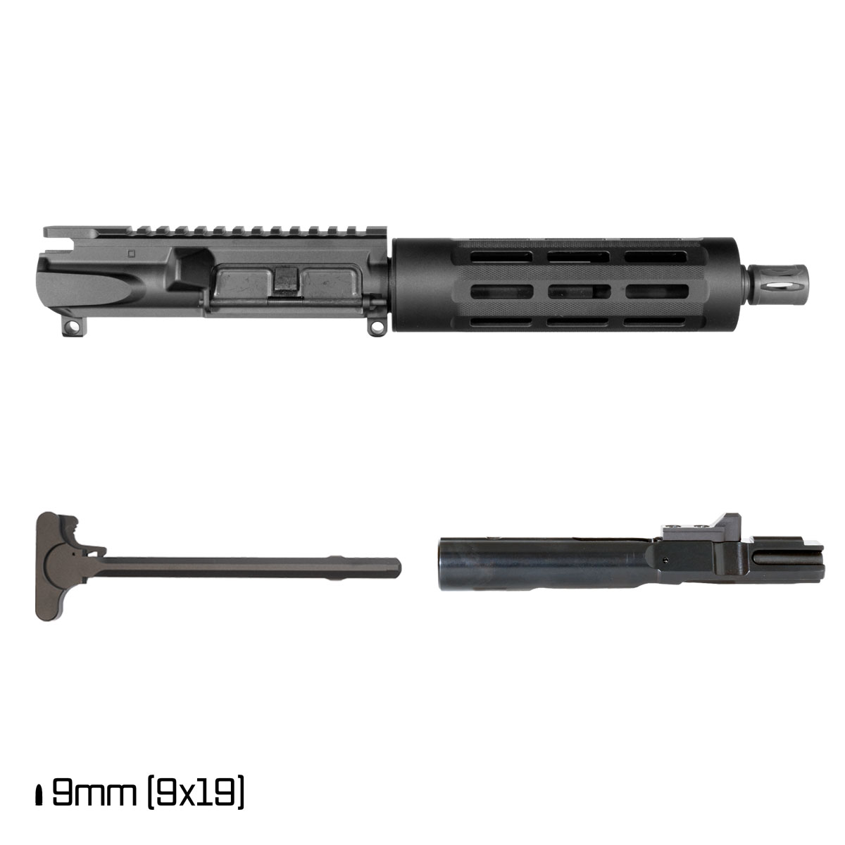 Davidson Defense Titanveil 7.5-inch 1:10 9MM AR-9 Freefloat Tubular M-Lok Handguard Pistol Complete Upper Build