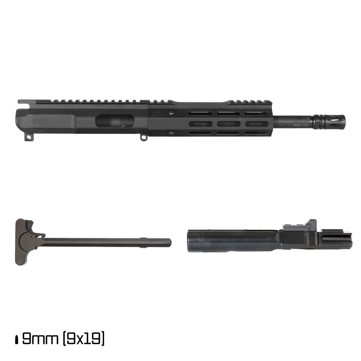 Davidson Defense Darksight 10.5-inch 1:10 9MM AR-9 Freefloat M-Lok Handguard Pistol Complete Upper Build