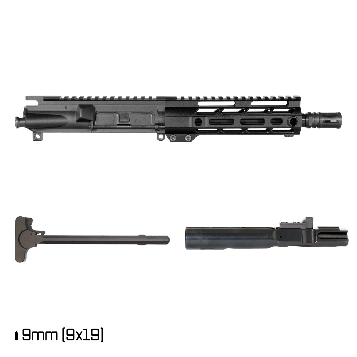Davidson Defense Blemished IX 8-inch 9MM Freefloat M-Lok Handguard Pistol Complete Upper Build