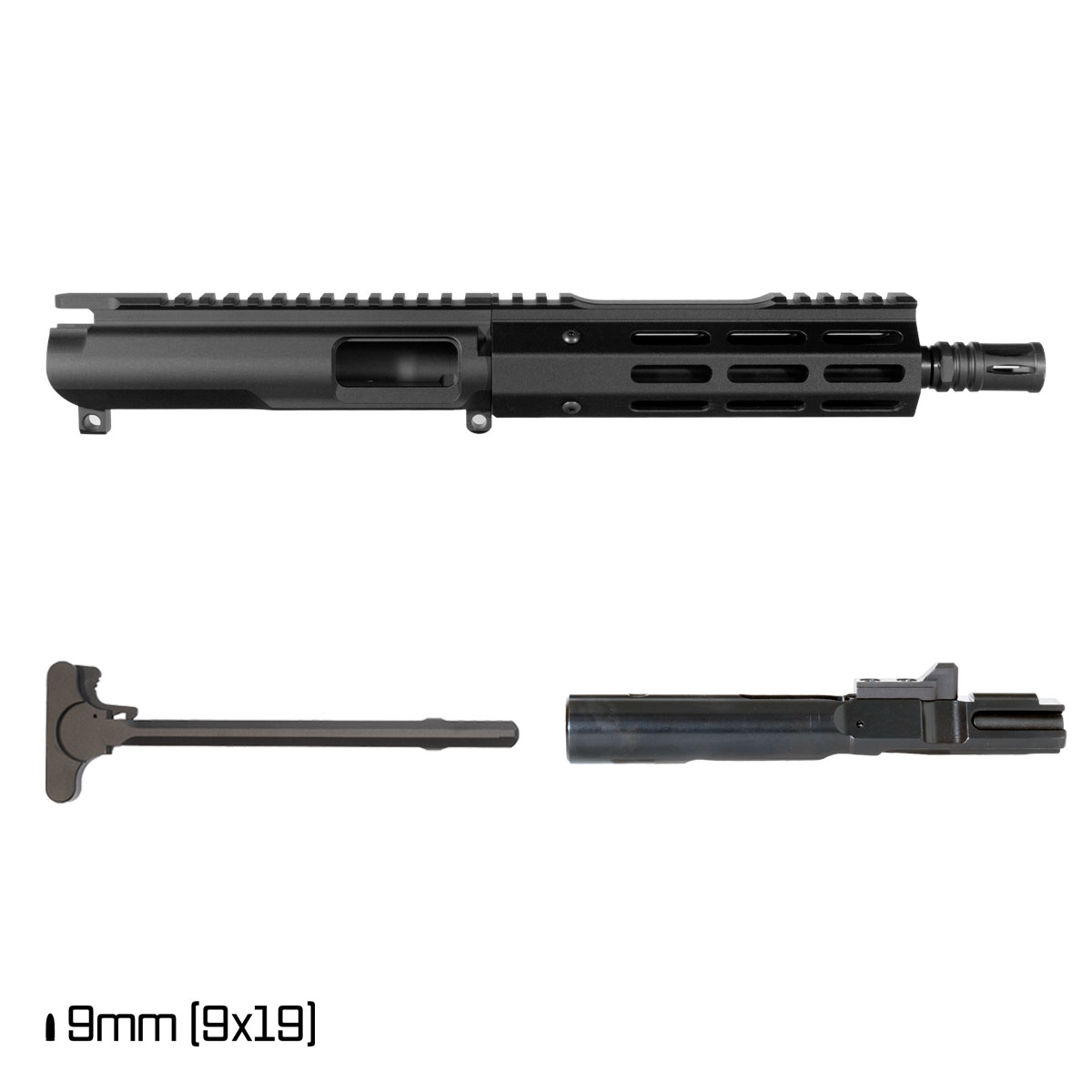 Davidson Defense Ronin Competition 8-inch 9MM Freefloat M-Lok Handguard Pistol Complete Upper Build