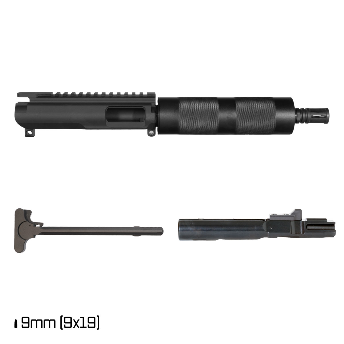 Davidson Defense Firstlight 8-inch 9MM Freefloat Tubular Handguard Pistol Complete Upper Build