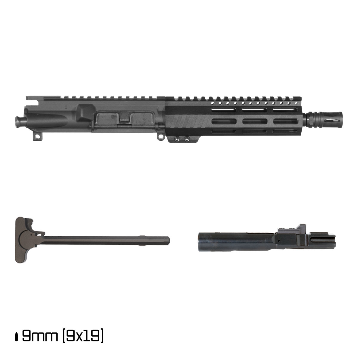 Davidson Defense Aegis 8-inch 9MM Freefloat M-Lok Handguard Pistol Complete Upper Build