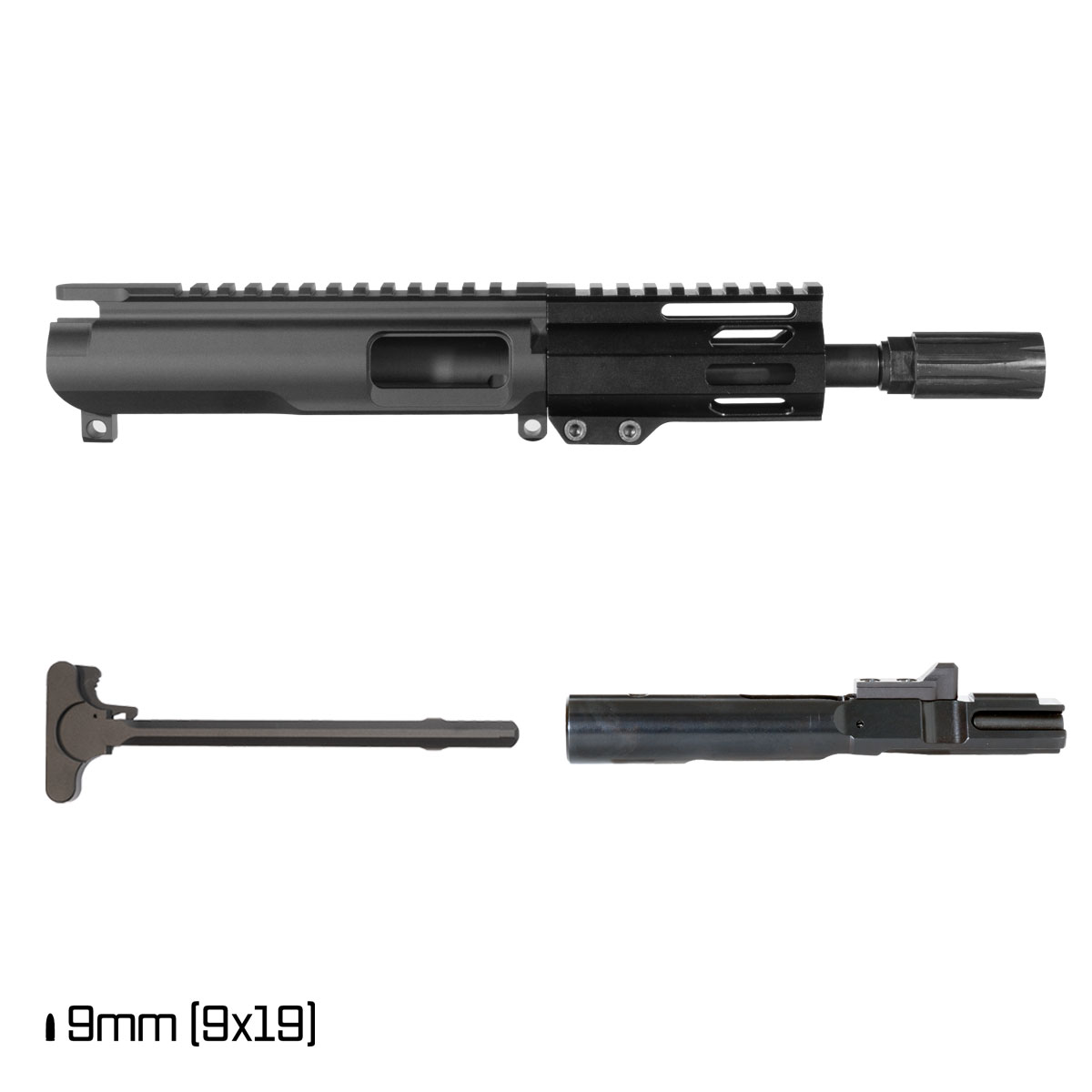 Davidson Defense Solar Burst 6-inch 1:10 9MM AR-9 Freefloat M-Lok Handguard Pistol Complete Upper Build