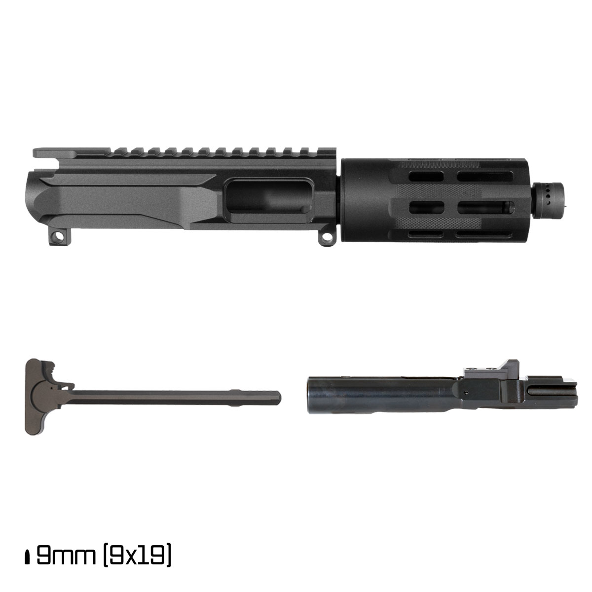 Davidson Defense Backdrop 5-inch 1:10 9MM AR-9 Freefloat M-Lok Handguard Pistol Complete Upper Build