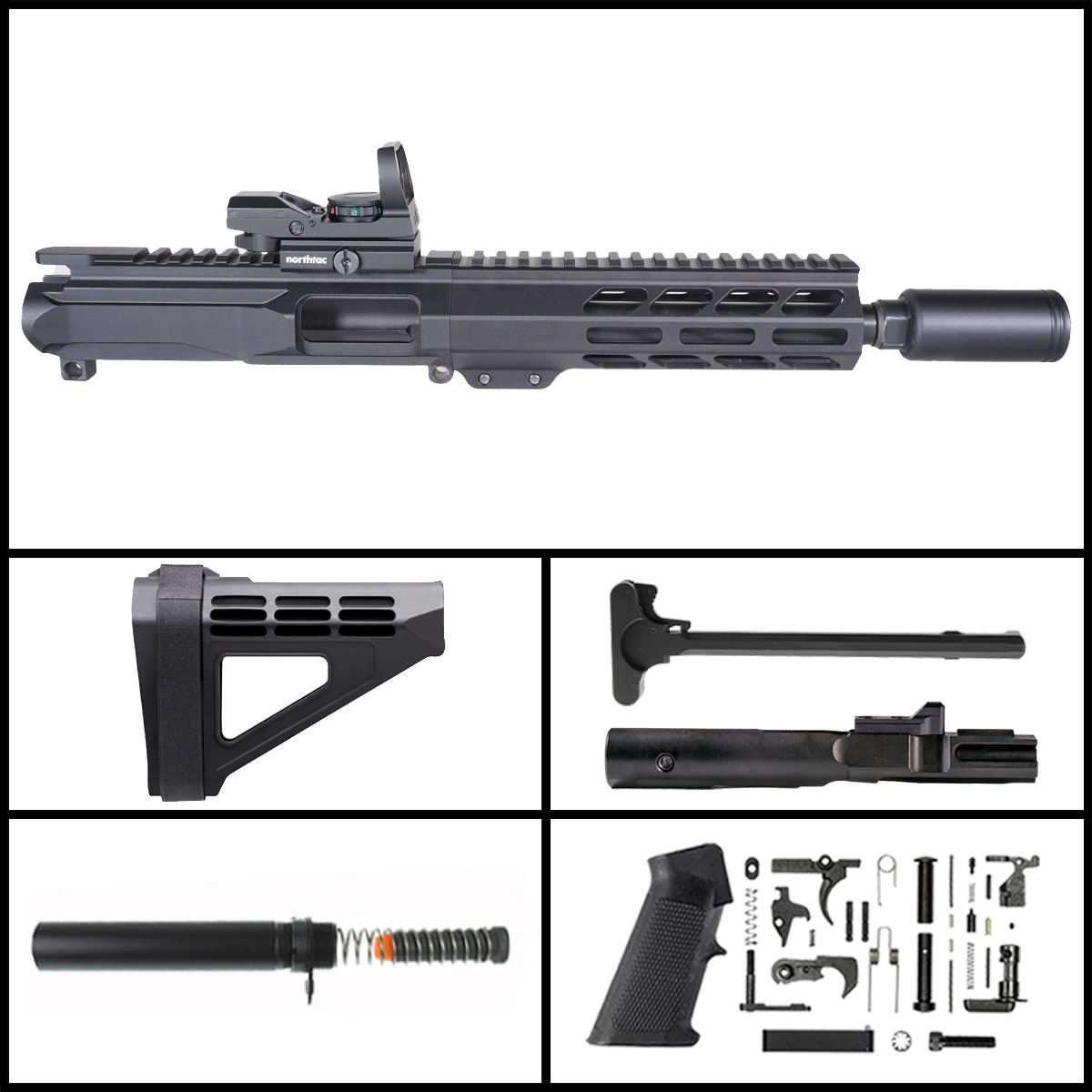 OTD 'Raucous Ranger w/ MVR' 8.5-inch AR-15 10mm Nitride SBM4 Pistol ...