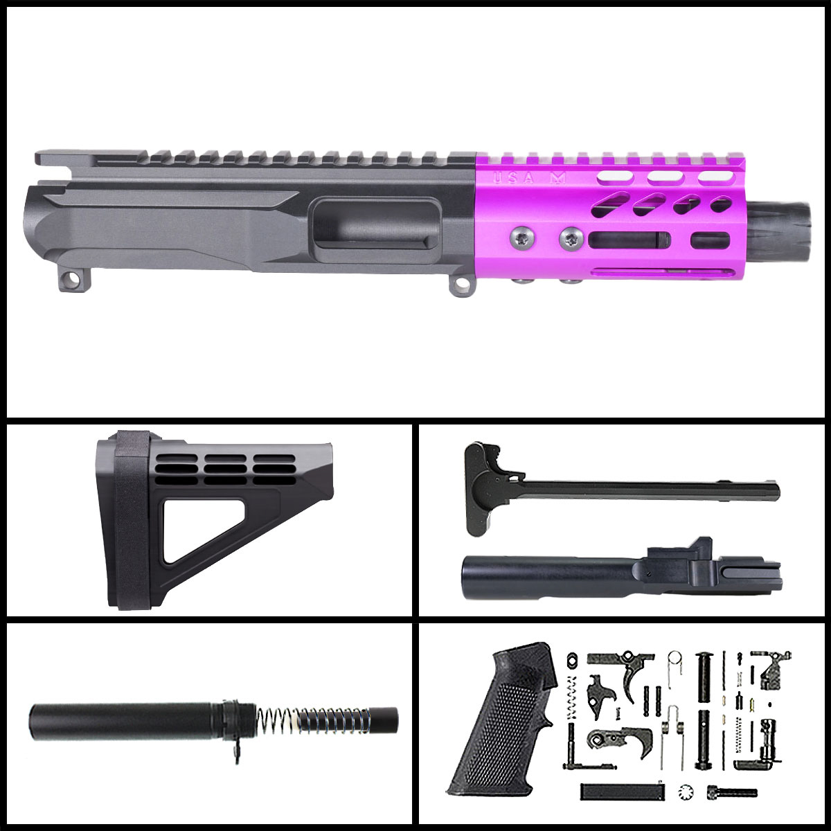 Davidson Defense 'Lightshow Mini 10 - Purple w/ SBM4' 4-inch AR-15 10mm ...