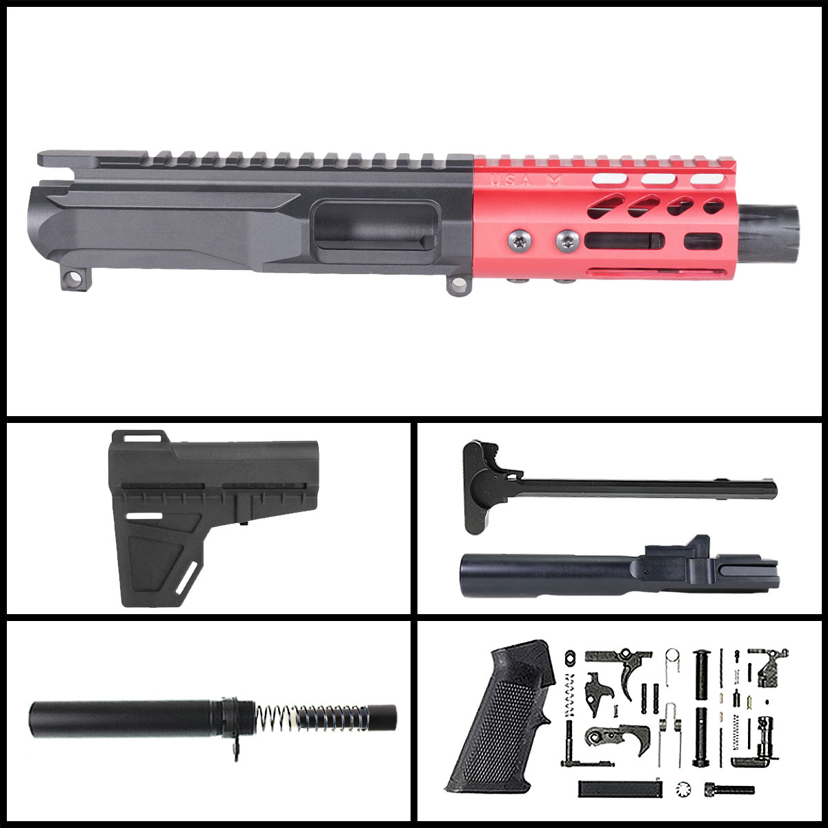 Davidson Defense 'Lightshow Mini 10 - Red w/ KAK' 4-inch AR-15 10mm ...