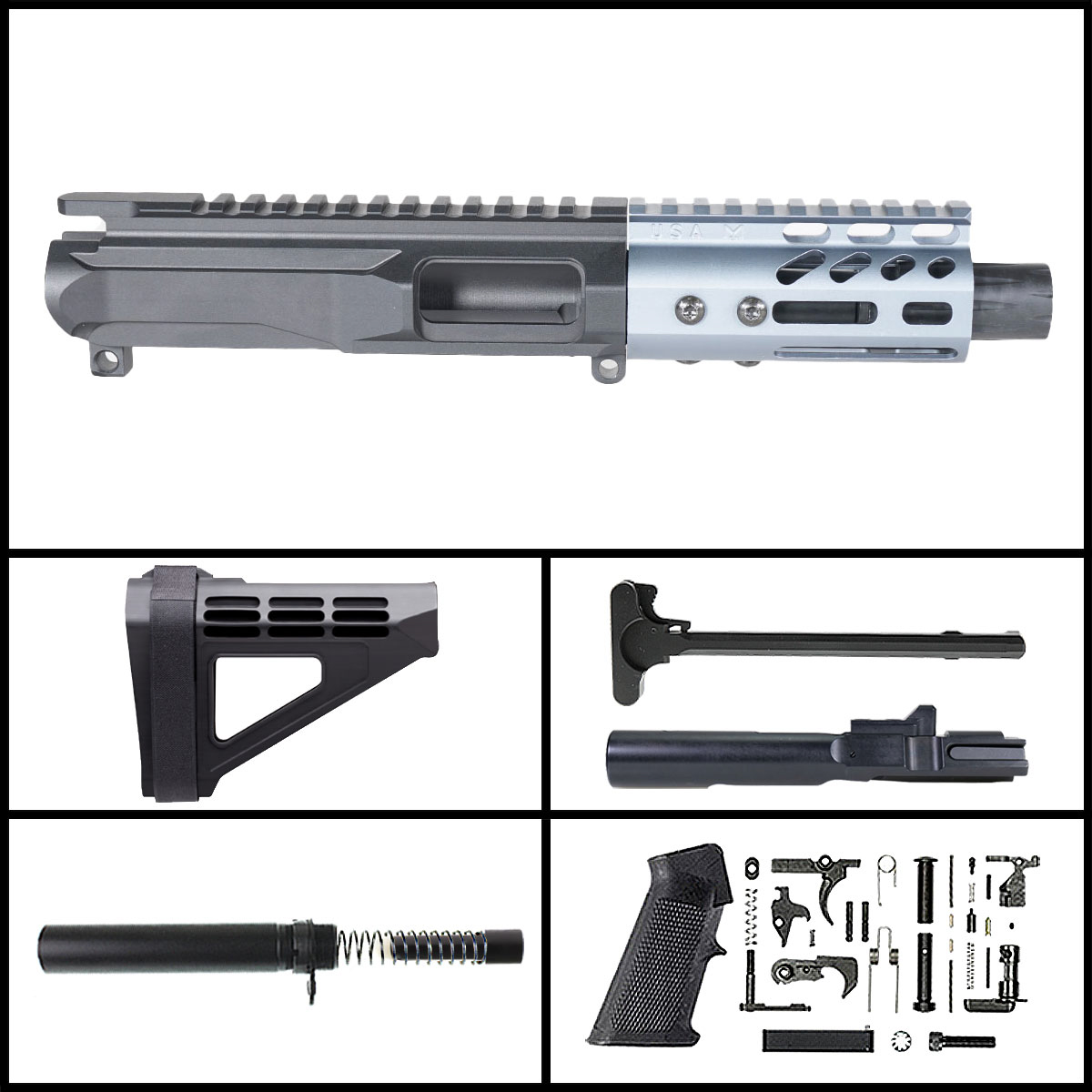 Davidson Defense 'Lightshow Mini 10 - Grey w/ SBM4' 4-inch AR-15 10mm ...