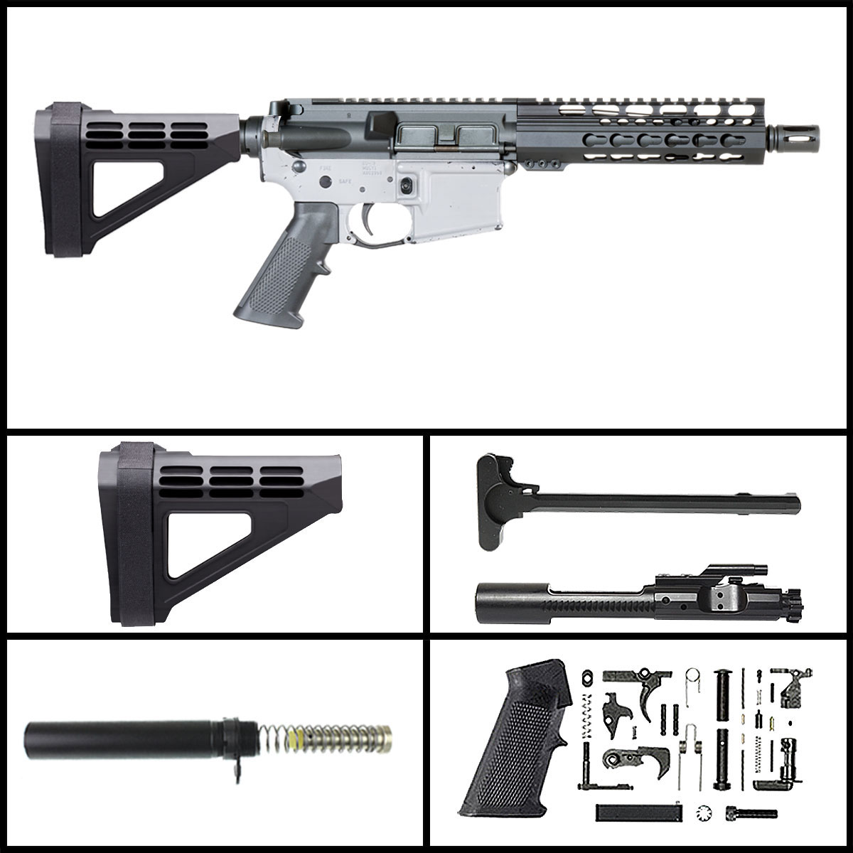 Davidson Defense 'PRE-ASSEMBLED-Key Lock w/ SB Tactical SBM4 Brace' 7.5 ...