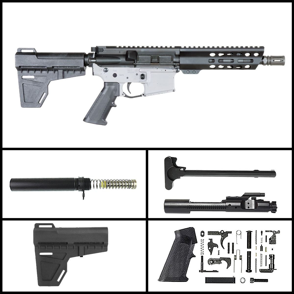 Davidson Defense Strand Titan w/KAK Brace 7.5-inch AR-15 .223 Wylde Pistol Full Build Kit