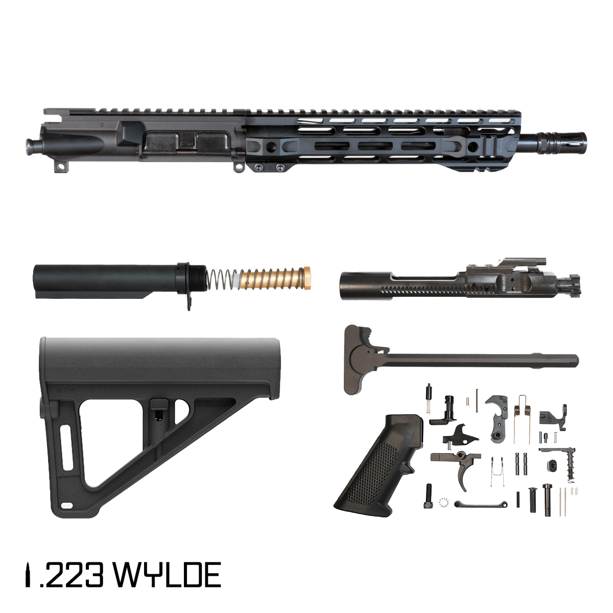 Davidson Defense Vilox w/Magpul BTR Brace 11.5-inch Carbine-Gas 1:8 .223 Wylde AR-15 Freefloat M-Lok Handguard Pistol Full Build Kit